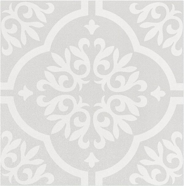 Gray Floral Peel and Stick Flooring